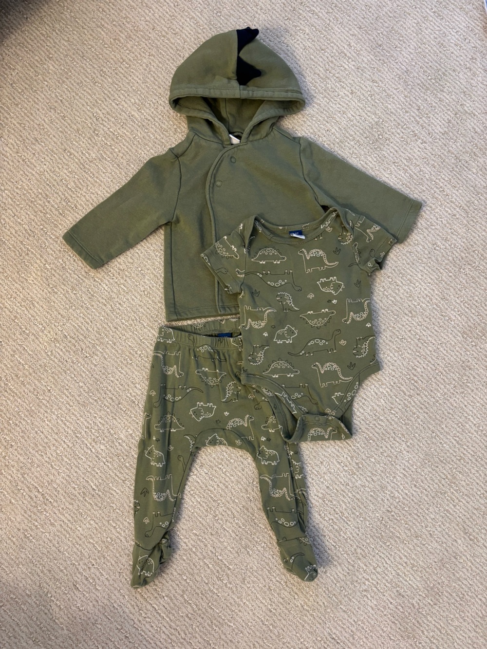 3 Piece Dino Outfit Set